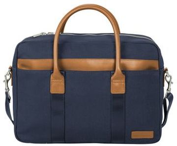 Brooks Brothers Wells 12oz Cotton 14.1 L Briefcase - 12"h x 16"w x 4.5"d